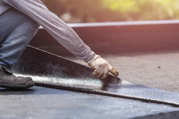 Professional Basement Waterproofing technician working in Hastings, MI